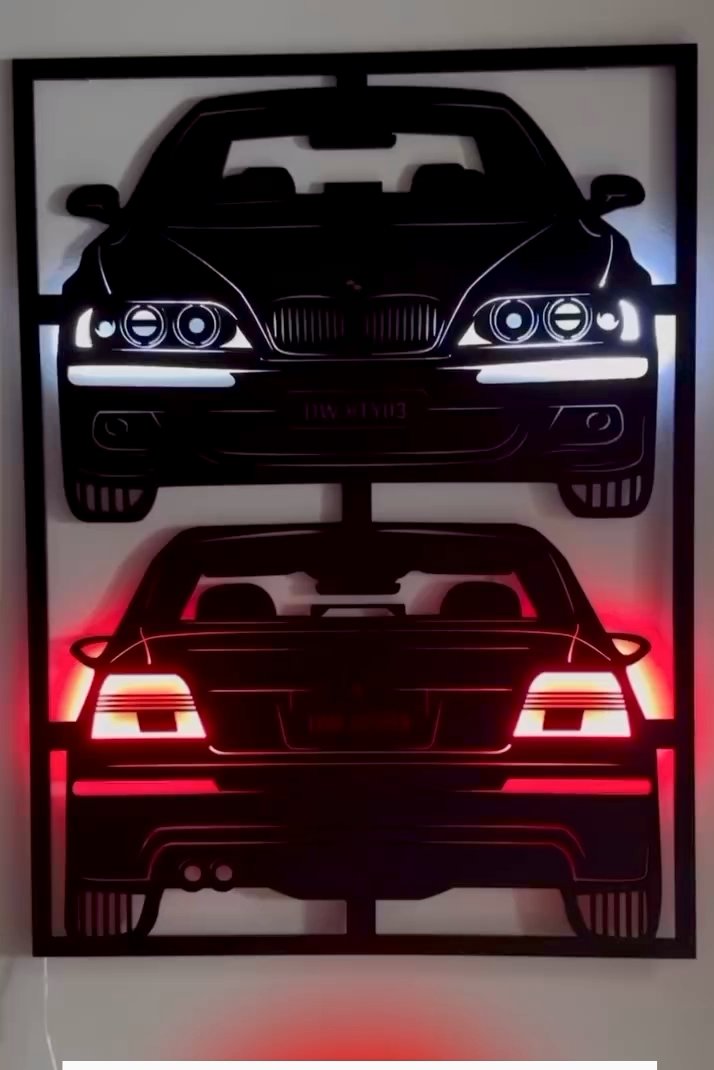 Drewniany obraz "BMW"