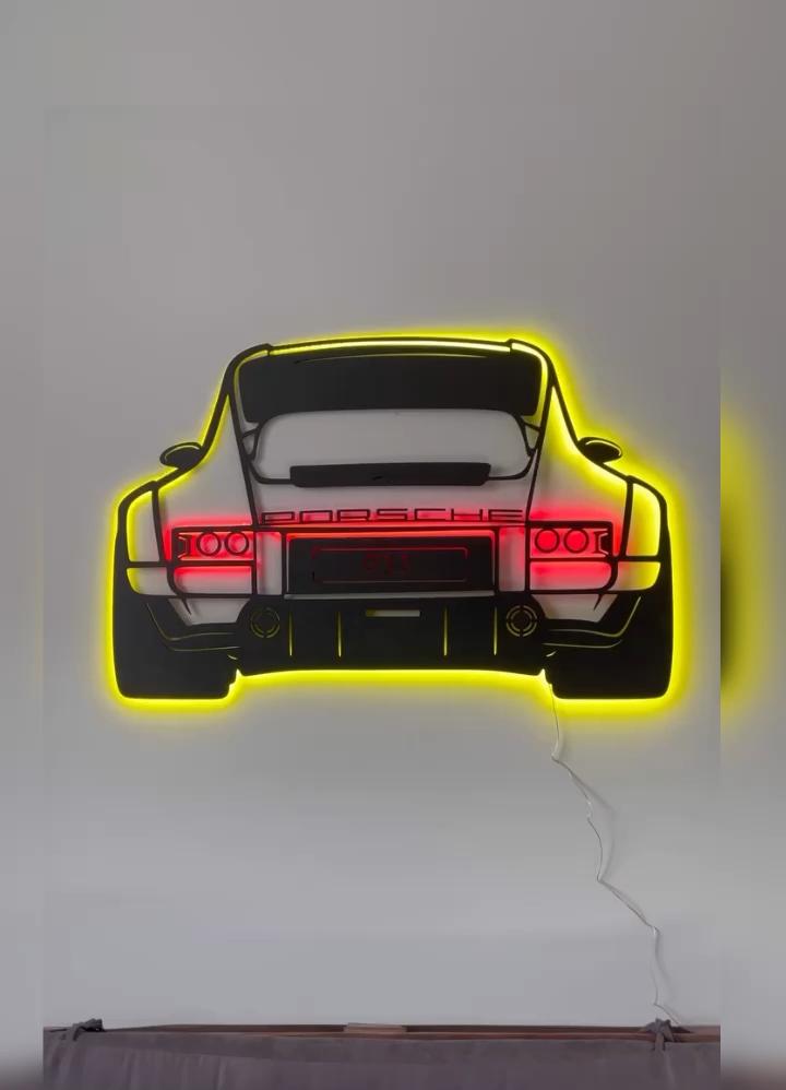 Drewniany obraz "Porsche"