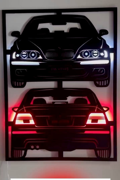 Drewniany obraz "BMW"