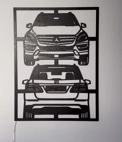 Drewniany obraz "Mercedes"