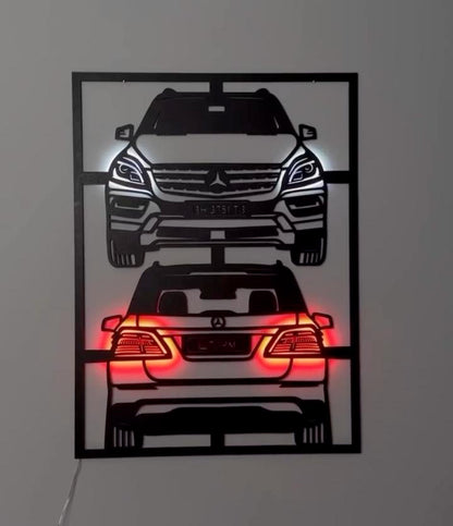 Drewniany obraz "Mercedes"