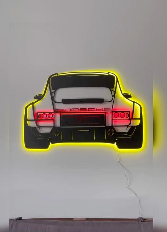 Drewniany obraz "Porsche"